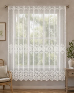 Firana Żakardowa SIENA  0044226 Biała Na Metry wys: 180 cm   