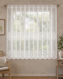 Firana Żakardowa SIENA 0044226 Biała Na Metry wys: 155 cm   