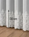 Firana z Haftem  Bambus  B122770 LUMI Biała wys: 300 cm NA METRY  