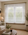 Firana Żakardowa VERONA 0007197  Biała Na Metry wys: 150 cm   