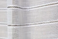 Firana  Sable Błysk Biała z Brązowymi Pasami  wys. 300 cm Na Metry  