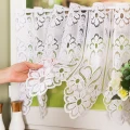 Zazdrostka Żakardowa Panelowa 019401 Biała  wys: 50 cm Na Metry  
