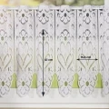 Zazdrostka Żakardowa Panelowa 019401 Biała  wys: 50 cm Na Metry  