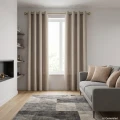 Tkanina na Zasłony Velvet Milan EFE 105  Jasny Beżowo Szary szer: 300 cm   