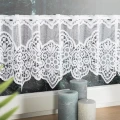 Zazdrostka Żakardowa 018495 Biała  wys: 30 cm Na Metry  
