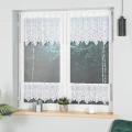 Zazdrostka Żakardowa 018495 Biała  wys: 50 cm Na Metr